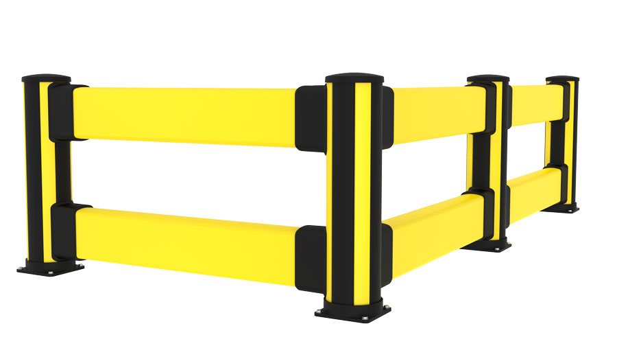 double impact protection with rails 