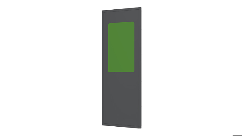 Panelen Plaatstaal met PETG venster