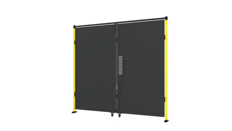 axelent machine guarding double hinge door sheet metal panel