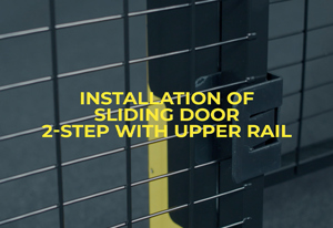 Sliding door, 2-step with upper rail – Where there is lack of space sideways