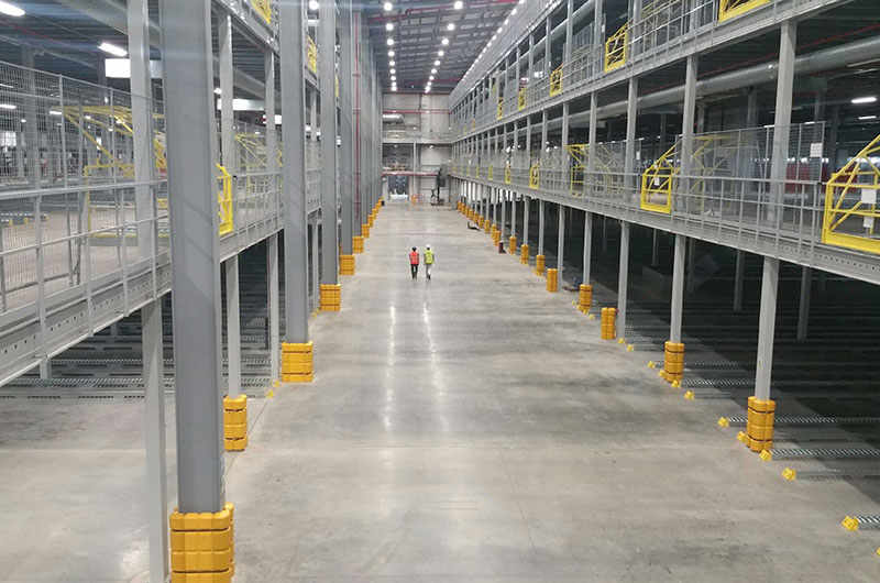 Column Guard At The Warehouse