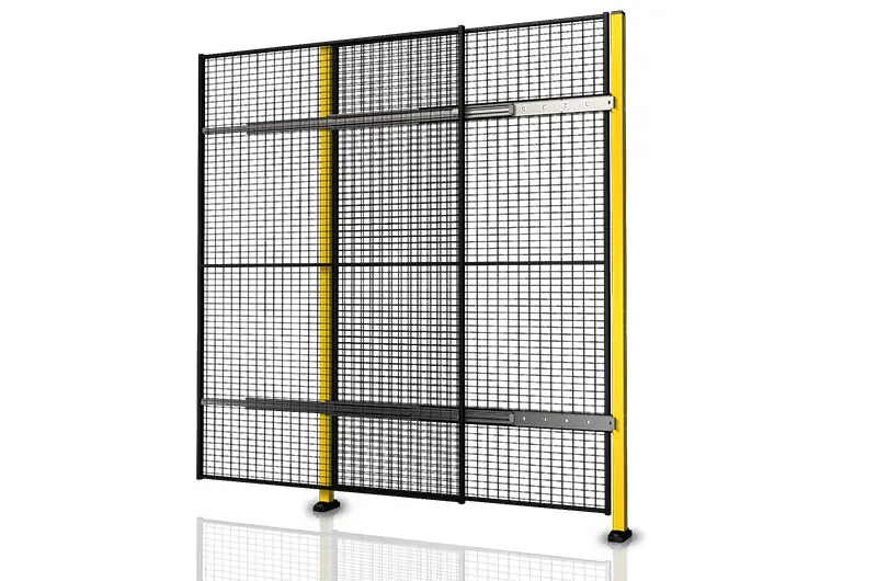 Single sliding door without overhead rail