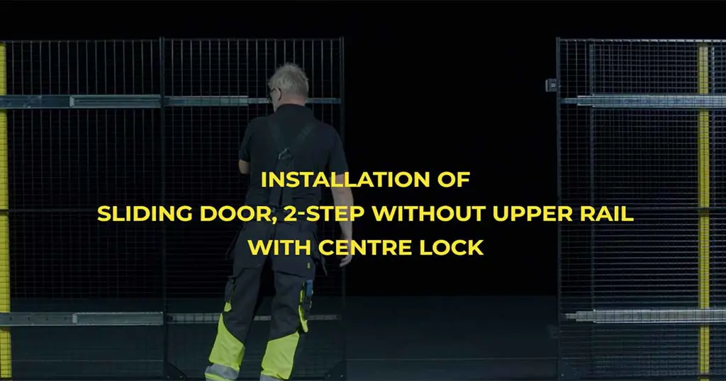 Installere Schuifdeur zonder rail met middenslot met Axelent