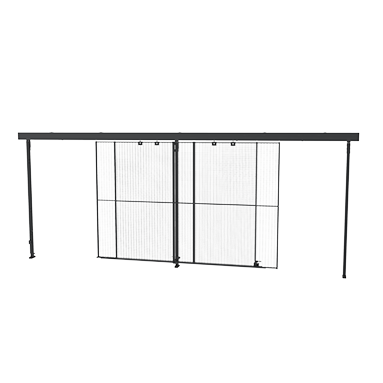 Dubbele schuifdeur, overlappend