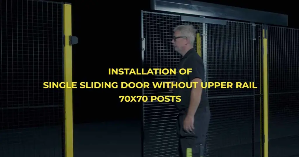  Installere Enkele schuifdeur zonder bovenrail met Axelent