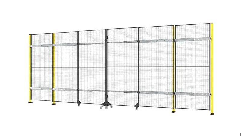 Schuifdeur met telescopische bovenrail