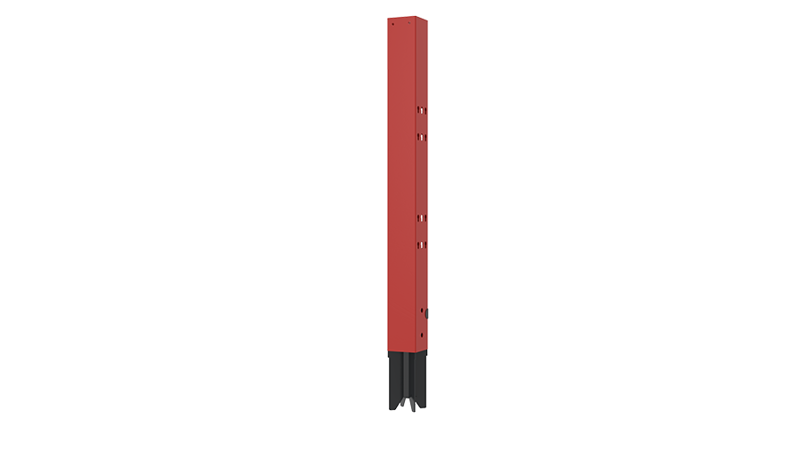 750mm red post extension for x-guard machine guarding 70x70 