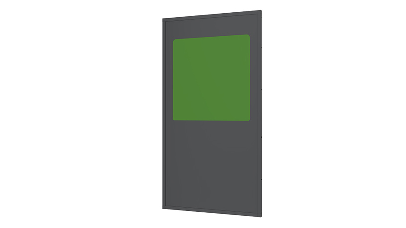 Panelen Plaatstaal met PETG venster