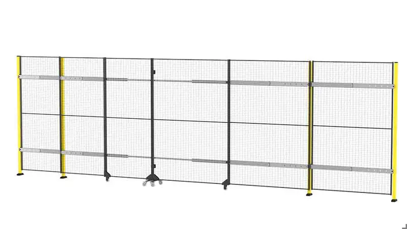 Schuifdeur met telescopische bovenrail