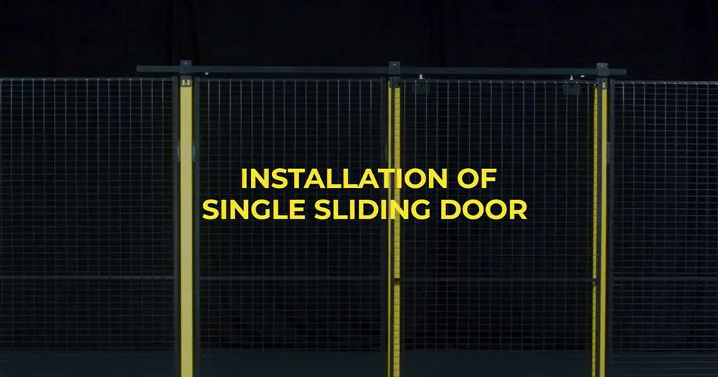 Installeren enkele schuifdeur met Axelent