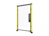 single hinge door for machine guarding with plastic panel