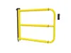 yellow self-closing swing gate