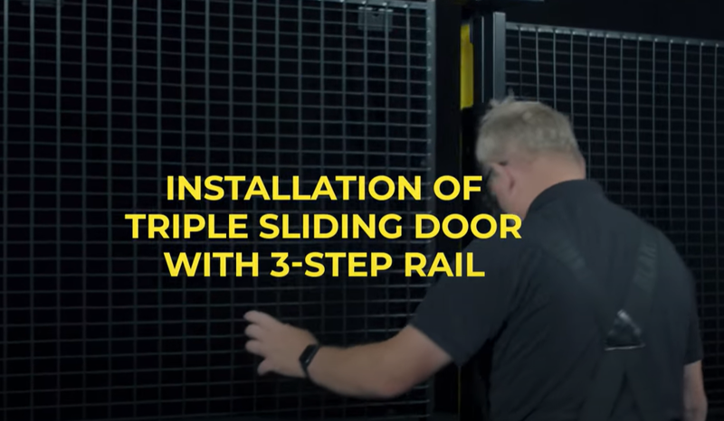 Installing movie of Axelent 3-Step sliding door