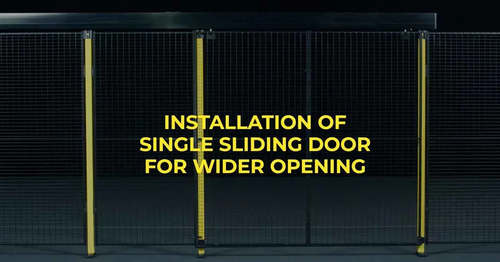 Installere Enkele schuifdeur voor bredere opening met Axelent