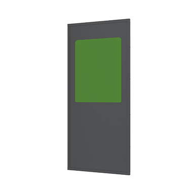 Panelen Plaatstaal met PETG venster