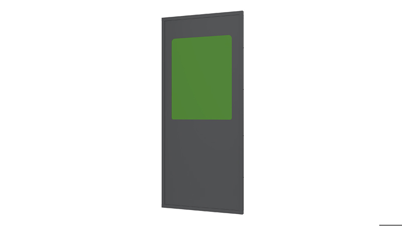 Panelen Plaatstaal met PETG venster
